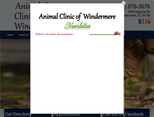 Tablet Screenshot of animalclinicofwindermere.com